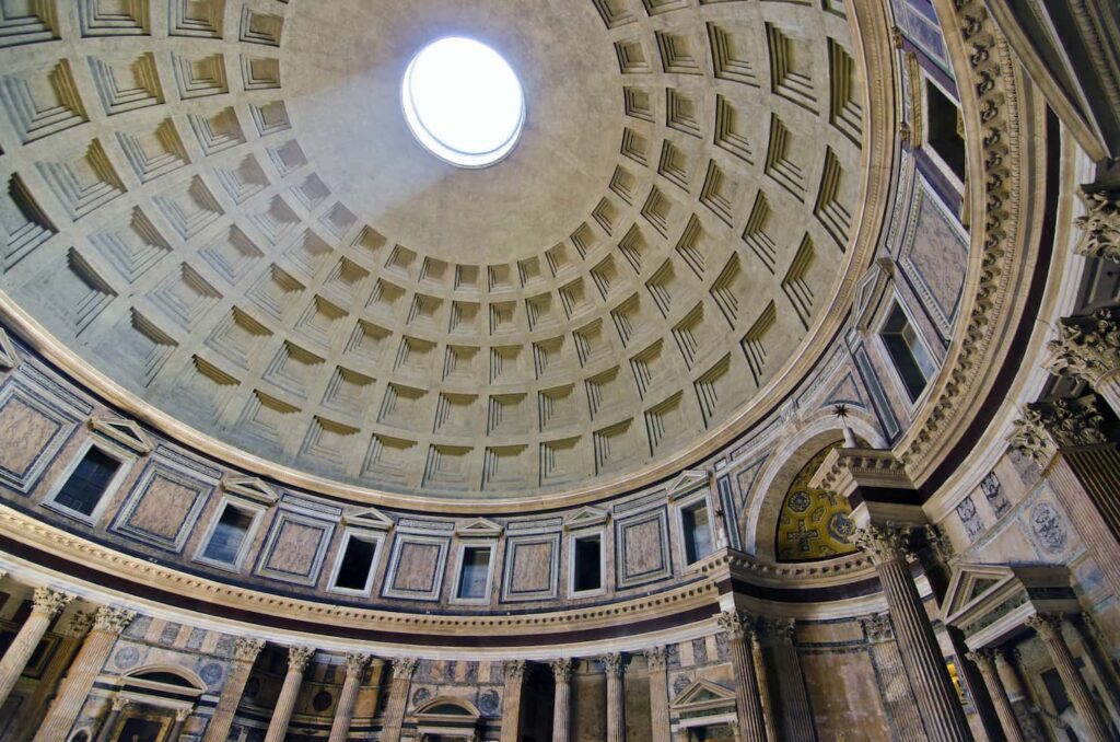 pantheon interior dome