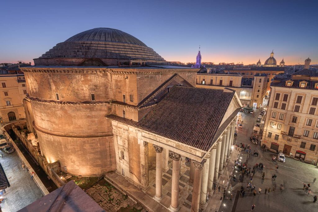 exterior side pantheon