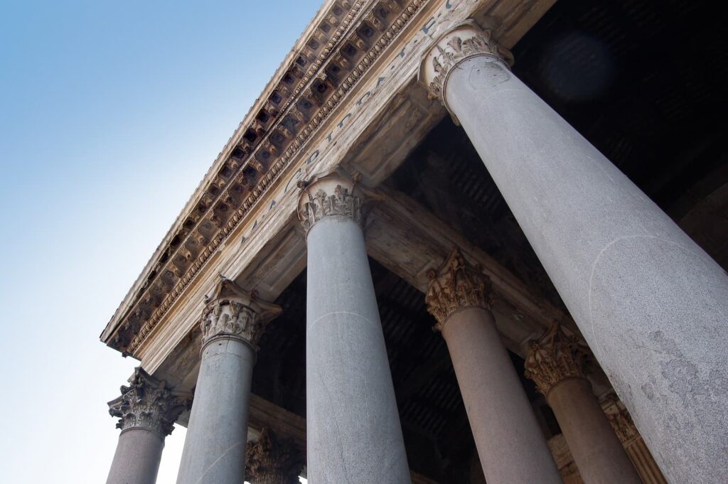 pantheon colonnade detail
